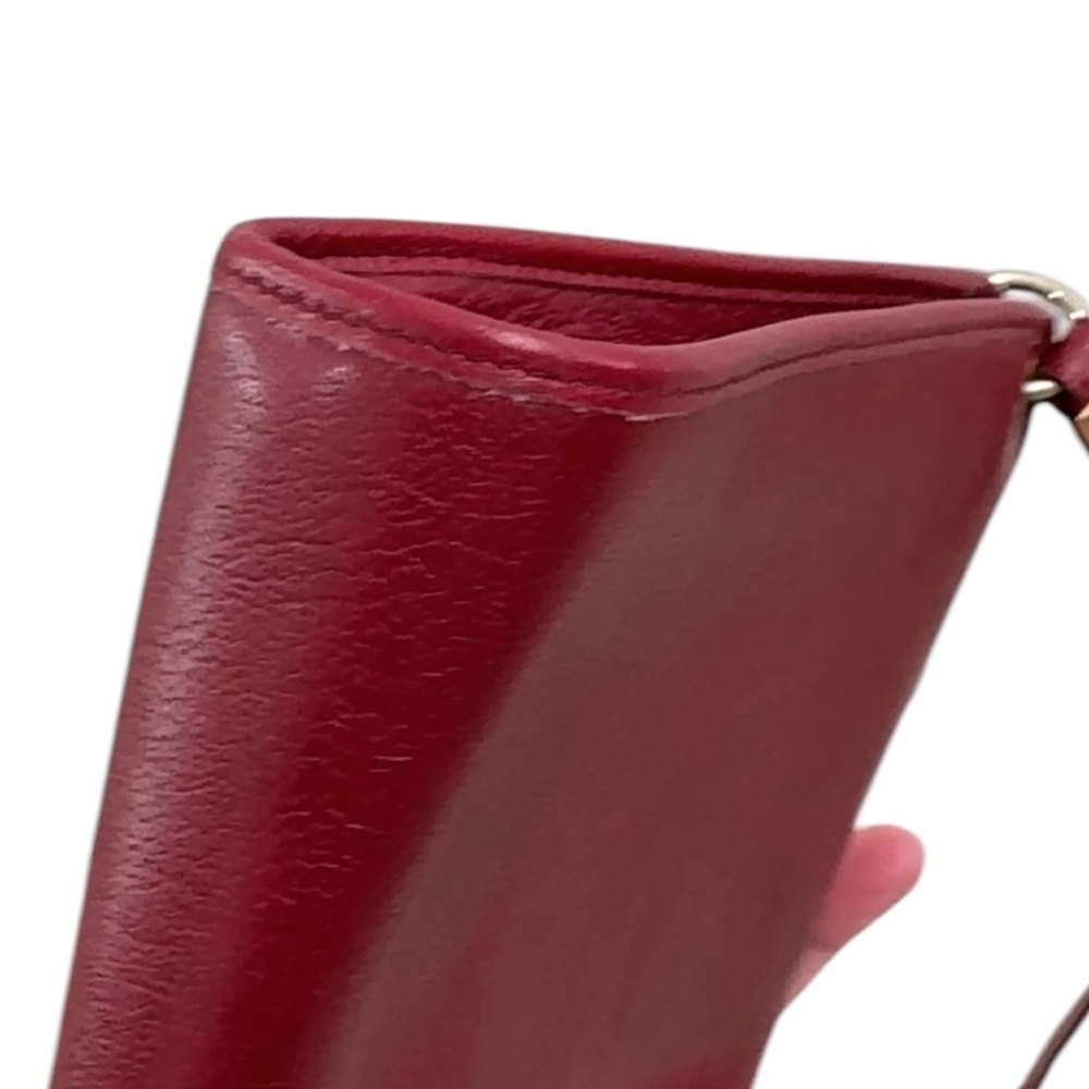 Christian Dior Vintage Shoulder Bag Red Leather purse as is - Picture 5 of 13